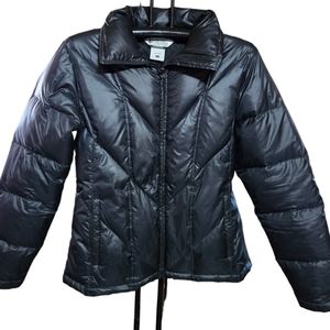 Columbia Women's Shiny Black Quilted Puffer Jacket